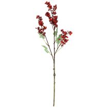 Prodotto Ramo di bacche artificiali ramo artificiale rosso decorazione natalizia 74 cm