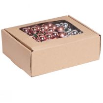 Prodotto Specchio Bacche in vetro Natale argento albicocca Ø20mm 140 pz