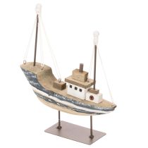 Prodotto Decorazione navale, stile marittimo, in legno con supporto, 20 cm