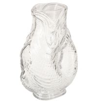 Prodotto Vaso in vetro a forma di pesce decorativo per un design armonioso della stanza, 24,5 cm