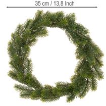 Prodotto Ghirlanda artificiale di abete verde per decorazione della porta, 35 cm
