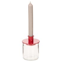 Prodotto Portacandele votivo rotondi in vetro trasparente, 8 cm, 3 pezzi