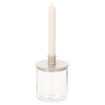 Prodotto Vaso cilindrico in vetro, trasparente, versatile, 10 cm, 3 pezzi