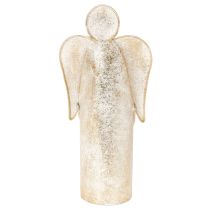 Prodotto Portacandele a forma di angelo, decorazione festiva dorata, 27 cm
