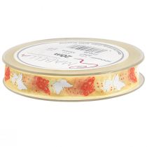 Prodotto Nastro di organza farfalla giallo 15mm 20m