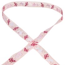 Prodotto Nastro di organza farfalla nastro rosa 15 mm 20 m