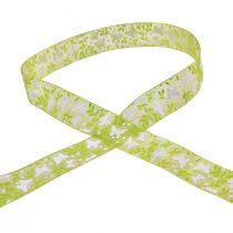 Prodotto Nastro di organza farfalle nastro regalo verde 25 mm 20 m