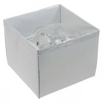 Prodotto Palla di Natale a LED catena luminosa in vetro cuori Ø15cm