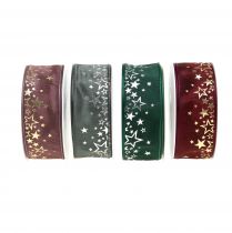 Prodotto Nastro decorativo con motivo a stella 40mm 25m