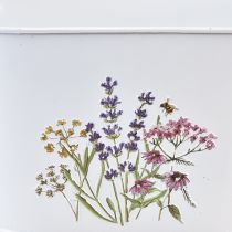 Prodotto Ciotola per fiori in metallo, fioriera per piante 27×16×15,5 cm