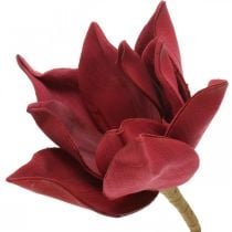 Fiore artificiale di magnolia su un bastoncino Ø10cm Schiuma 6 pezzi Diversi colori