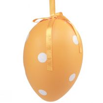 Prodotto Uova di Pasqua appese uova di plastica con pois 8x11,5 cm 6 pz