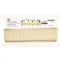 Prodotto Nastro decorativo con anelli di nastro marrone 40 mm 6 m