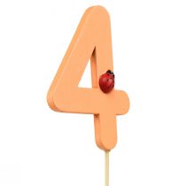 Prodotto Tappi numerici compleanno 4 tappi floreali in legno 27,5 cm 16 pz
