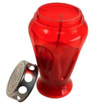 Prodotto Candele tombali gocce rosse luci di lutto Ø9cm H17cm 4 pz