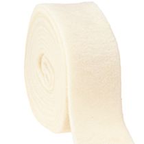 Prodotto Nastro in feltro bianco 7,5 cm, 5 m