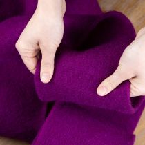 Prodotto Nastro di feltro di lana, fucsia, 15 cm x 5 m, per decorazioni e lavori artigianali