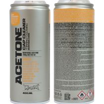 Prodotto Detergente spray acetone + diluente Montana Cap Cleaner 400ml