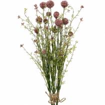 Artificial Craspedia Violet Drumstick Fiori artificiali 3 pezzi
