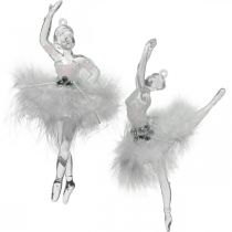 Decorazioni per l&#39;albero, decorazioni per l&#39;avvento, ciondolo ballerina 12,5-14 cm 3 pezzi