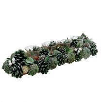 Disposizione dell&#39;Avvento 45 cm verde per 4 lumini