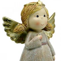 Prodotto Decorazione dell&#39;Avvento, angelo custode, angelo di Natale, figura angelo H24cm