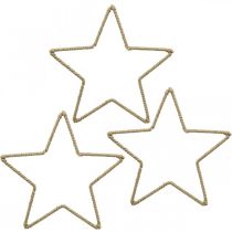 Prodotto Decorazione dell&#39;Avvento, stella decorativa natalizia, stella decorativa in iuta L15,5 cm 8 pezzi
