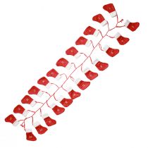 Prodotto Ghirlanda di stivali in feltro Calendario da riempire Rosso 155cm