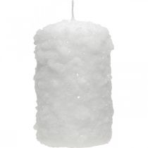 Prodotto Candele dell&#39;Avvento, candele a colonna, candele a palla di neve 100/60mm 4 pz