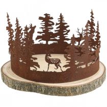 Deer Deco Forest Patina Deco Corteccia d&#39;albero naturale Ø25-27cm