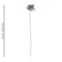 Prodotto Fiori artificiali di agapanto, gigli viola decorativi, 75 cm, 2 pezzi