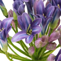 Prodotto Agapanthus Fiori artificiali di giglio africano viola L75 cm 2 pezzi