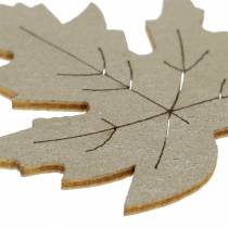 Prodotto Decorazioni sparse foglie d&#39;acero gialle, marroni, platino assortite 4 cm 72 pz
