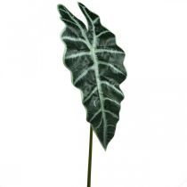 Foglia di freccia artificiale pianta artificiale alocasia deco verde 74 cm