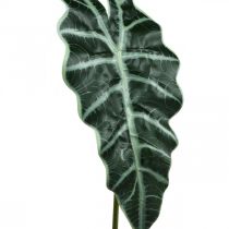 Foglia di freccia artificiale pianta artificiale alocasia deco verde 74 cm
