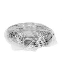 Prodotto Filo di alluminio 3 mm 1 kg argento - Filo flessibile per lavori artigianali, fioristica, modellismo e idee decorative