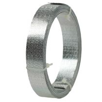 Nastro in alluminio flat wire argento opaco 20mm 5m