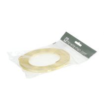 Prodotto Filo piatto di alluminio, oro, 5 mm x 10 m, per composizioni floreali e decorazioni