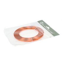 Prodotto Filo piatto di alluminio, arancione, 5 mm, 10 m, filo per bricolage, decorazione