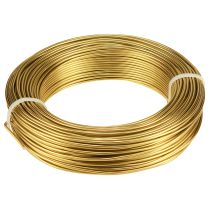 Prodotto Filo di alluminio 2 mm, filo artigianale, filo decorativo oro 60 m 500 g