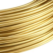 Prodotto Filo di alluminio 2 mm, filo artigianale, filo decorativo oro 60 m 500 g
