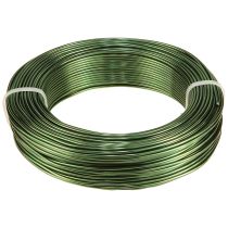 Prodotto Filo di alluminio verde Ø2mm filo per bricolage verde scuro 500g 60m