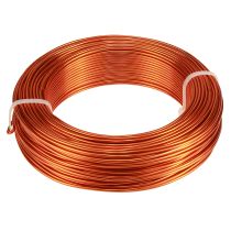Prodotto Filo di alluminio arancione Ø2mm filo di alluminio per bricolage 500g 60m