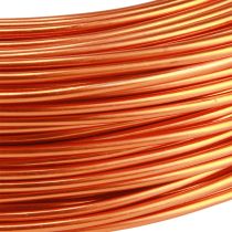 Prodotto Filo di alluminio arancione Ø2mm filo di alluminio per bricolage 500g 60m