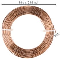 Prodotto Filo di alluminio da 2 mm per floricoltura e artigianato, 60 m, 500 g