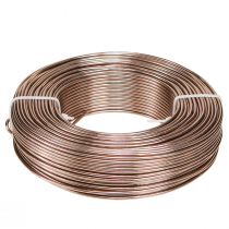 Prodotto Filo di alluminio Ø2mm Filo di alluminio filo artigianale marrone chiaro 500g 60m