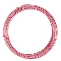 Filo di alluminio rosa Ø2mm 12m