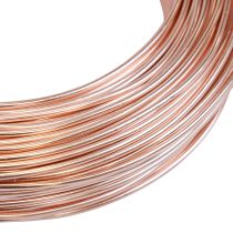 Prodotto Filo di alluminio 2 mm, 60 m, 500 g oro rosa - Filo flessibile per gioielli per lavori artigianali, decorazioni e forniture per fioristi