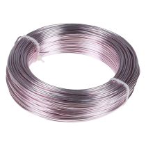 Filo di alluminio Ø2mm filo decorativo rosa rotondo 480g