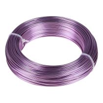 Filo di alluminio viola Ø2mm filo per gioielli lavanda rotondo 500g 60m